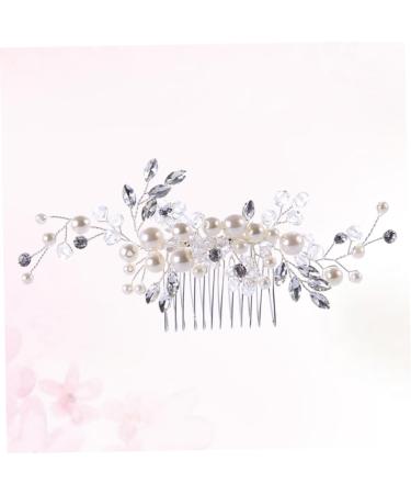 Ipetboom Bride Comb Tiara Bridal Hair Comb Wedding Hair Comb Bride Hair up Crystal Bandanas - Buy Online on GoSupps.com