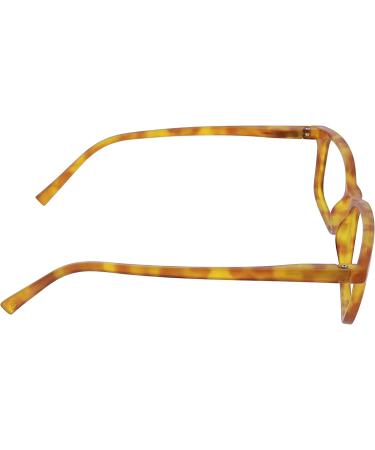Peepers by PeeperSpecs Mogul Square Blue Light Blocking Reading Glasses Honey Tortoise 51 Millimeters 1.5 x - Buy Online on GoSupps.com
