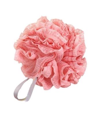 Bath Sponges for Adults Bath Sponge Mesh Pouf Bath Sponge Foam Loofah Sponge (Size : Pink)