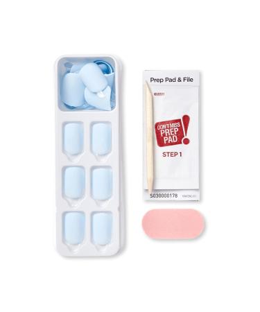 Buy KISS imPRESS Blue Sky Press-On Nails - Short Matte Color Manicure | Includes Prep Pad & Mini File for Easy Application - Buy Online on GoSupps.com