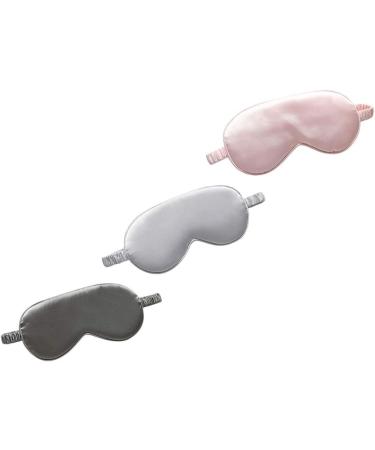 3pcs Silk Blindfold Sleep Eye Masks - Comfortable & Breathable Night Eye Patches for Women | Perfect for Sleep & Relaxation - Buy Online on GoSupps.com