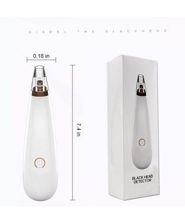 Pore Vacuum Blackhead Remover with 3 Suction Probes & Hairband - Facial Pore Cleaner for Acne, Blackheads & Whiteheads (White) - Buy Online on GoSupps.com