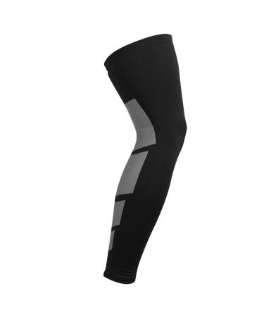Basketball Knee Pad Protective Knee Brace Compression Full Leg Sleeve Outdoor Legguard Lengthen Calf Guard Sports Kneepad Protective Gear(L) Sports protective gear Sports protective gear