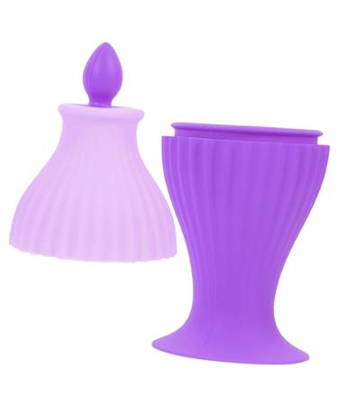 minkissy Ice Cube Tray Face Care Tool Facial Massager Ice Roller Mold Face Beauty Tool Facial Silicone Ice Roller Face Ice Roller Ice Silicone Tool Ice Mold for Face Skin Massage Ice Roller 15X6CM Violet