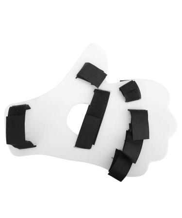 Finger Fixation Separator Comfortable Finger Separation Board Hand Rehabilitation Device for Men Women (White)