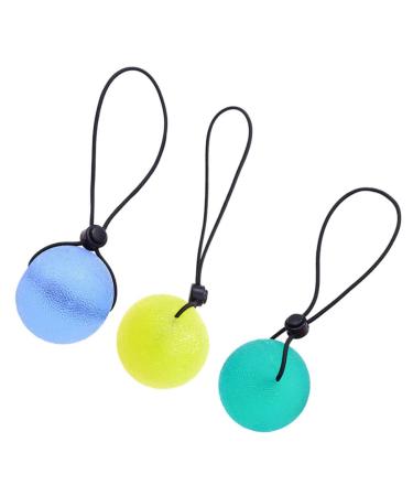 3 STK toys handle strengths ball massage balls for the hands exercises squeezeball hand strengthening manage trainer power balls train tool toys hand exercise balls round