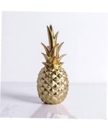 PRETYZOOM Ornament Decor Pineapple Crafts Ceramics Plant Golden 30X10 cm - Buy Online on GoSupps.com
