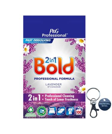 Professional 2 in 1 powder Pack of 100 wash with Key Ring (Lavender & Camomile)