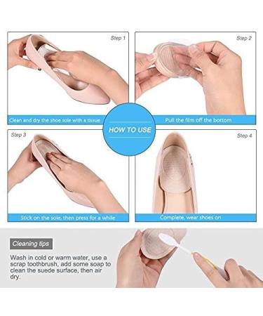 Doact Gel Heel Pillows - Heel Cushion for Spur Relief | 4 Pack Gel Inserts | Small Black Heel Support - Buy Online on GoSupps.com
