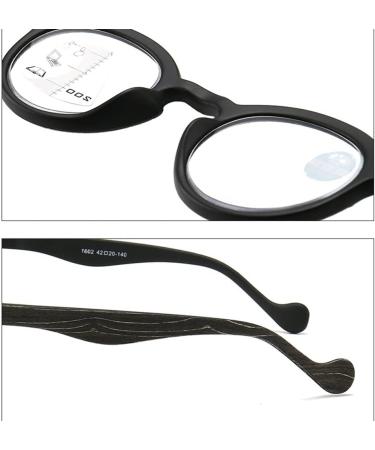 Shop XFAK Round Progressive Multifocal Computer Reading Glasses - Retro Black +2.0 Bifocal Presbyopia Glasses - International Shipping - Buy Online on GoSupps.com