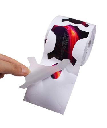 Yigo 100Pcs X-Large Nail Forms for UV Gel & Acrylic Nail Tips Extension - Red Adhesive Stickers - Buy Online on GoSupps.com