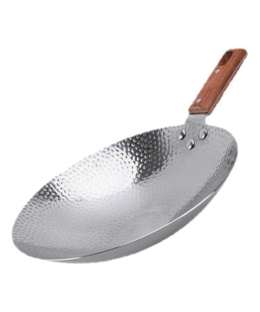 TOPBATHY Nonstick Frying Pan Pans Non Stick Cooking Utensils Non Stick Fry Pan Flat Skillet Wok Griddle Pan Work on Egg Frying Pan Non-Stick Frying Pan Stainless Steel Wooden Omelet Pan