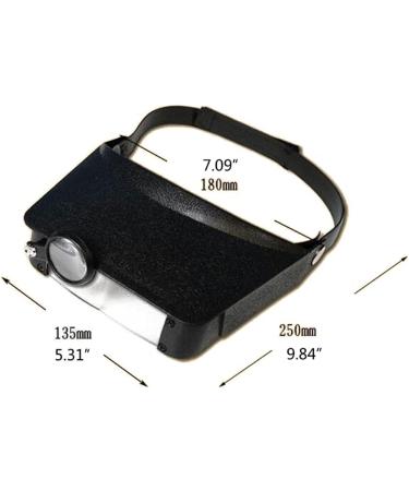 Premium Head Magnifier Hands Free Headband Magnifying Glass Jeweler's Loupe Bracket and Headband Great Performance Small Gift - Buy Online on GoSupps.com