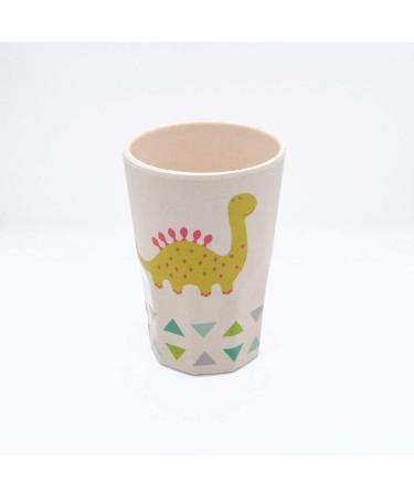 Kids Bamboo Cups Set - 4 Cute Animal Designs, 12 oz Eco-Friendly & Shatter Resistant, BPA Free, Dishwasher Safe - White - Pack of 4 - Buy Online on GoSupps.com