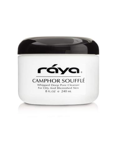 Raya Camphor Souffl Facial Cleanser 8 oz | pH Balanced Face Wash for Oily & Blemished Skin | Reduces Whiteheads Blackheads & Clogs - Buy Online on GoSupps.com