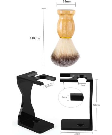Minkissy 4 Set Razor Hair Shaving Kit for Men | Premium Metal Brush & Cup | Comfortable Shaving Experience | International Shipping Available - Buy Online on GoSupps.com