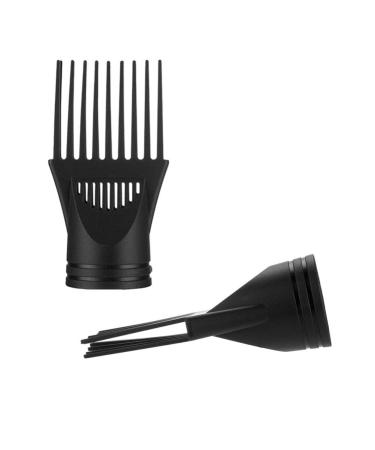 HEALLILY 3PCS Hair Dryer Comb Attachment Set - Professional Salon Styling Tool for Barber Shop - Black, 15x13x6cm - Buy Online on GoSupps.com