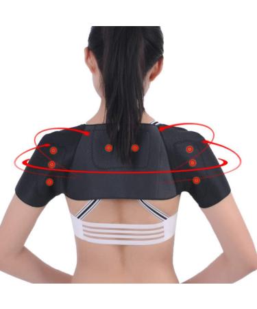 Adjustable Soft Self-Heating Shoulder Massager for Pain Relief | Magnetic Therapy Belt by RvSky - Shop Now! - Buy Online on GoSupps.com
