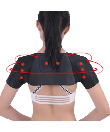 Pwshymi Self-Heating Shoulder Support Belt for Health - International Shipping Available (Large - Buy Online on GoSupps.com