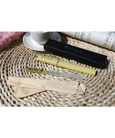 G.Liane Glass Nail Files Professional Crystal Nail File For Natural Nails Acrylic Nails Gels Nails Manicure Pedicure Tools For Home And Salon (Yellow) - Buy Online on GoSupps.com