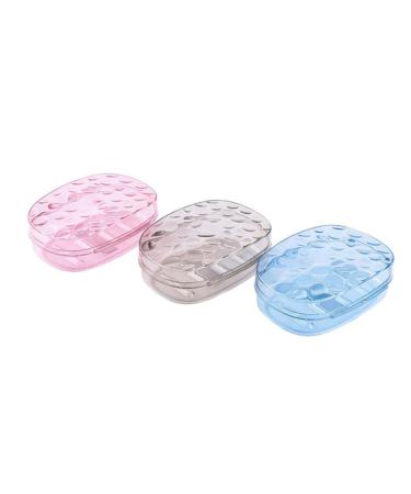 Ciieeo Face Soap 2 Pcs Box Soap Case Holder Betta Fish Bowl Vase Simple Soap Fresh Soap Holder Soap Dish Holder With Bathroom Travel Soap Case Crystal Storage Box Round Soap Travel Case