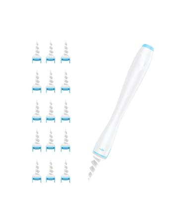 Earwax Remover Soft Silicone Ear Cleaning Tool Reusable and Washable Spiral Earwax Removal Kit with 16 Replacement Heads