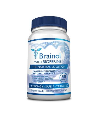 Fungavir Brainol - Targeted Brain Support Supplement - B Vitamins Magnesium Amino Acids St. John's Wort Phosphatidylserine Ginkgo Biloba - Vegan-Friendly - 60 Capsules - 1 Month Supply 60 Count (Pack of 1)