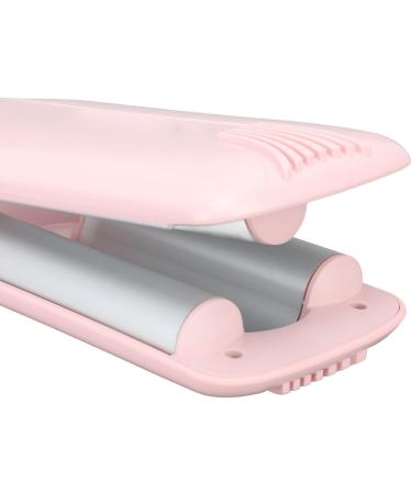 3 Barrel Hair Waver 70W Portable CurlingAdjustable Rapid Heating Curling Wand for All Hair Lengths (Pink) (UK Plug) - Buy Online on GoSupps.com