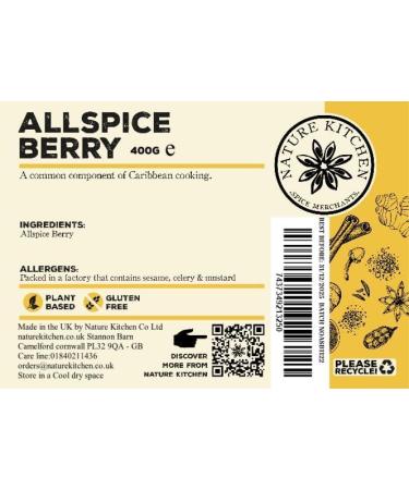Nature Kitchen Allspice Berries Whole 400g - Gluten-Free & Vegan Seasoning Blend for Cooking, Baking, Grilling - Buy Now! - Buy Online on GoSupps.com