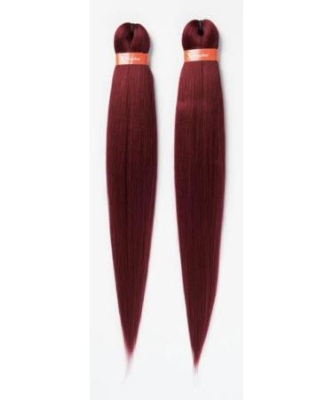 X PRESSIONN 2X 46'' PRE STRETCHED ULTRA BRAID COLOUR BURGUNDY