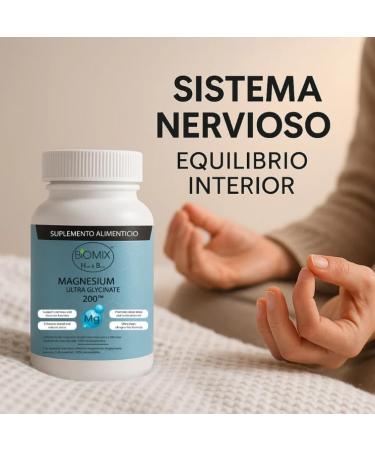 Biomix Magnesium Ultra Glycinate 200 200 mg Elemental Magnesium per Capsule 90 Vegan DRcaps 45 90 Day Supply Highly Bioavailable Gentle on Stomach No Oxide Gluten Free Non-GMO - Buy Online on GoSupps.com