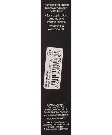 Golden Rose Liquid Lipstick - 28 - Buy Online on GoSupps.com