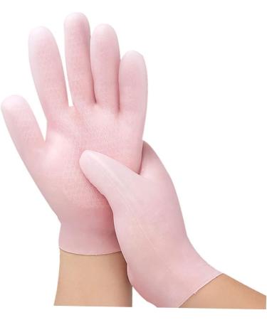 Housoutil 1pair Moisturizing Gloves High Heels for Women Moisturizing Repairing Gloves Oil Paper Face Dry Hand Gloves Girls Glove Cosmetic Nursing Supplies Pink Sebs Women's 21.5x13cm - Buy Online on GoSupps.com