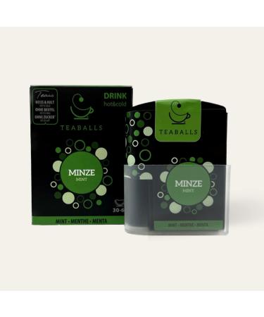 Teaballs - Mint Dispenser (1 x 6 g) Black Selection for Approx. 30-60 Cups of Tea As Known from: The Thing of the Year Pack of 150.0 - Buy Online on GoSupps.com