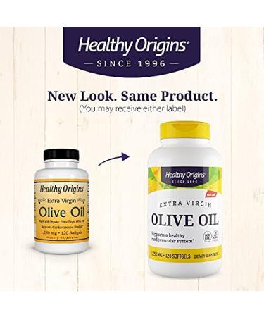 Healthy Origins Extra Virgin Olive Oil Softgels - 120 Count - Buy Online on GoSupps.com