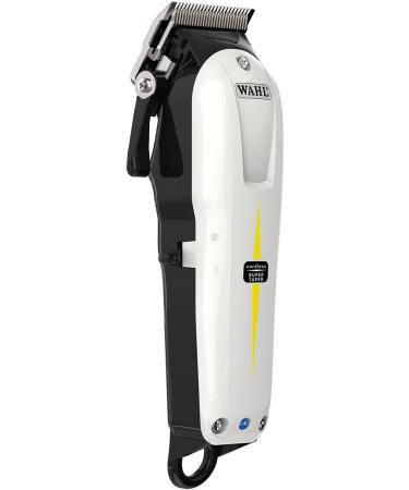 Wahl V500 Super Taper Professional Hair Clippers Kit - Cordless Lightweight Clippers for Taper Fade, Bulk Removal, and Haircuts - Barbers Supplies - White 9 Piece Set - Buy Online on GoSupps.com
