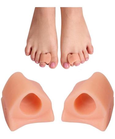 1 Pair Silicone Gel Toe Separator Straightener Bunion Spacers Corrector Adjuster Hallux Valgus Relief Pedicure Foot Care Tool