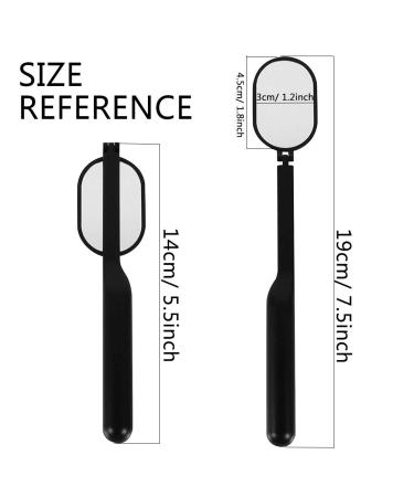 TEOYALL 270 Rotation Large Eyelash Extension Mirror - Adjustable Folding Inspection Mirror for Lash Techs - Black - Buy Online on GoSupps.com