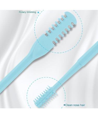 Iyalezirk 2in1 Nose Hair Trimmer Double Sided Nose Hair Knife Portable Manual 360 Rotating Nose Hair Trimmer Mint Green - Buy Online on GoSupps.com