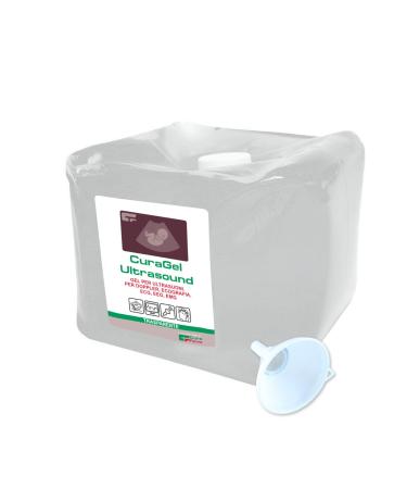 Curagel ultrasound gel for ultrasound therapy diagnosis pulsed light type Acquasonic Parker-original farma care (gel 5 kg transparent) transparent gel 5kg trassparent