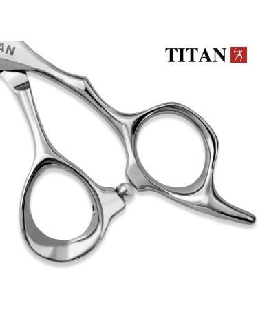 Titan Offset Japanese Style Hair Cutting Scissors 6.5 inch - Professional Barbering Scissors with Sharp Handmade Steel Edge - Buy Online on GoSupps.com