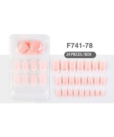 dijiusidy False Nail Perfect Matching Simple to Wear Fingernail Full Coverage Press Type Strong Viscosity Adjustable Paster Type 29 F741 Type 29 F741 - Buy Online on GoSupps.com