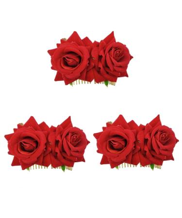 FRCOLOR goody hair clips for women hair jewels for women hair claw clips for women barrettes for women hair accessory for women women's hair clips rose hair clip Hair