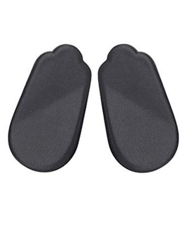 O/x orthopedic insoles soft gel heel pillow heel support heels Cup for O/x Type leg correction heel angular cushion orthopedic inserts for supination and pronation for women and men black large