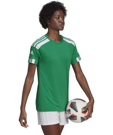 Adidas Women's Squad 21 JSY W T-Shirt - L Teagrn/White | Shop Now for International Shipping - Buy Online on GoSupps.com
