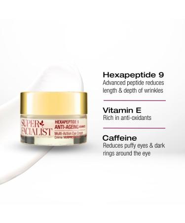 Super Facialist Hexapeptide 9 Anti-Aging Eye Cream | Reduce Dark Circles & Fine Lines Vegan-Friendly 15ml - Buy Online on GoSupps.com