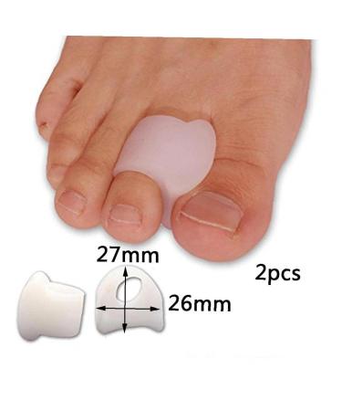 2pcs Toe Silicone Bunion Guard Foot Care Orthopedic Toe Separators Finger Toe Separator Correction Pad Foot Care Tool - Buy Online on GoSupps.com
