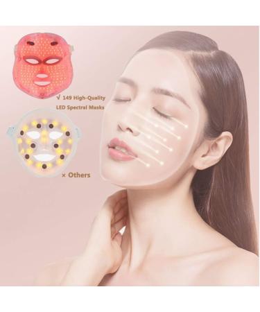 7 Color Led Facial Mask - Facial Acne Treatment Face Skin Care Therapy Daily Skin Care Mask Salon Use Device For Anti-aging Spot Scar Removal Smooth Wrinkles Fine Lines Skin Tightening - Buy Online on GoSupps.com