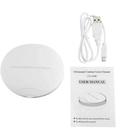 Ultrasonic Contact Lens Cleaner - Eye Protein Cleaning Case with USB - Daily Care Device (White) - Buy Online on GoSupps.com