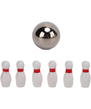 Luqeeg Table Top Mini Bowling Game Set - Fun Wooden Desktop Toy for Kids and Adults - Buy Online on GoSupps.com